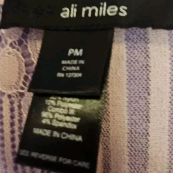 Ali Miles Lace Open Cardigan Pink Size Petite Medium - Picture 4 of 5